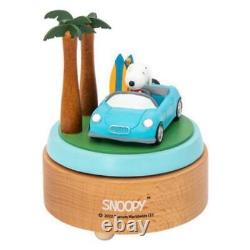 SNOOPY Snoopy Snoopi Drive Raw Wood Music Box Music Box Music Box