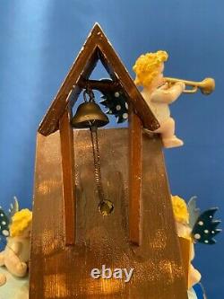 STEINBACH Music Box Angels THORENS Carved Wood Germany Christmas Western Zone