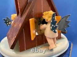 STEINBACH Music Box Angels THORENS Carved Wood Germany Christmas Western Zone