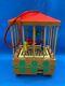 Steinbach Music Box Birds Cage Carved Wood Germany Vintage Chirping Ornament