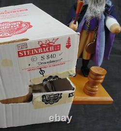 STEINBACH NUTCRACKER S840 DROSSEMEYER MUSICAL MECHANICAL GERMAN SMOKER WithBOX