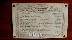 SUPERB NICOLE FRERES'EXPRESSION' MUSIC BOX -plays 12 OPERATIC and POPULAR AIRS