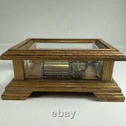 San Francisco Music Box Co. 36 Note 1989 Reuge Swiss Movement Wood Beveled Glass