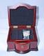 San Francisco Music Box Co. Dark Wood Musical Jewelry Box With Keyhole Design