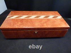 San Francisco Music Box Company Italy Sanyo Wood Marquetry Music Box withbotton