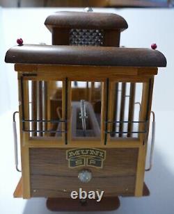 San Francisco STREET CABLE CAR REUGE Music Box Powell Matson Hand Made Wood SFMR