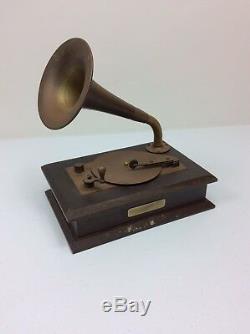 Sanko Beethoven Fur Elise Gramophone Musical Box Decor Sankyo 20 Note