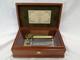 Sankyo Music Box 50 Valve Orpheus Brown Wood X Glass F. F. Chopin 3 Songs Japan
