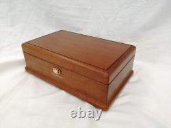 Sankyo Music Box 50 Valve Orpheus Brown Wood x Glass F. F. Chopin 3 Songs Japan