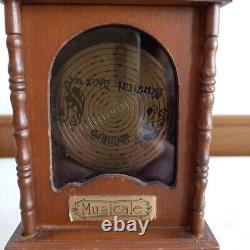 Sankyo Music Box Wooden with Drawer Plays'Moon River' Vintage Retro Interior