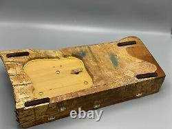 Sankyo ORPHEUS 50 Note 3-Song Movement in Custom Hand Made Wood Music Box