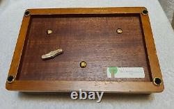 Sankyo Orpheus 50 Note Walnut Wood Music Box F. F. Chopin 3 Parts