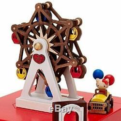 Sanrio Hello Kitty Wooden Music Box (Ferris wheel) New in Box Christmas Gift F/S
