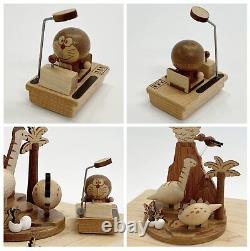 Sanrio Wooden Music Box Doraemon Time Machine H 9158 New JP F/S