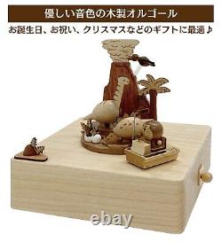 Sanrio Wooden Music Box Doraemon Time Machine H 9158 New JP F/S