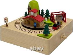 Sanrio Wooden Music Box Stations and Trains H9108 NEW