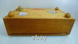 Shalom Alechem Music Box Judaica Old Vintage Rare Solid Wood