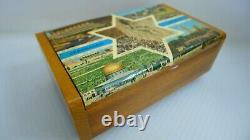 Shalom Alechem Music Box Judaica Old Vintage Rare Solid Wood