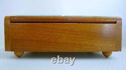 Shalom Alechem Music Box Judaica Old Vintage Rare Solid Wood