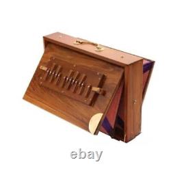 Shruti Box 16x12x3 Inches, Pure teak wood, Natural color, musical instrument