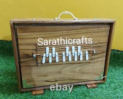 Shruti Box Large Sur peti, 16x12x3 Teak wood Tuned 432Hz (Made in INDIA)