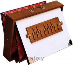 Shruti Box White Color Music Instrument Tuned to 432Hz, Teak Wood Shruti Box 16