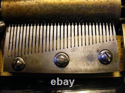 Small Mahogany 6 Air Music Box In Working Order Watch The View Video