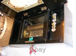 Small Mahogany 6 Air Music Box In Working Order Watch The View Video