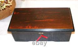 Small Mahogany 6 Air Music Box In Working Order Watch The View Video