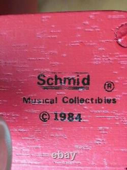 Snoopy / Peanuts Schmid Music Box Santa's Helper Plane Vintage 1984 Wood