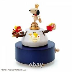 Snoopy Woodstock PEANUTS Wooden Music Box Amusement Park Japan Original Limited