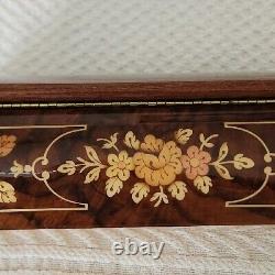 Sorento Italy Handcrafted Musical Theme Wood Inlay Musical Jewelry Box