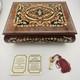 Sorrento Italy Jewlery Music Box Real Inlaid Wood With Key And Certificate