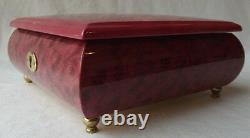 Sorrento Italy Marquetry Jewelry Music Box With 18 Note Sankyo Movement