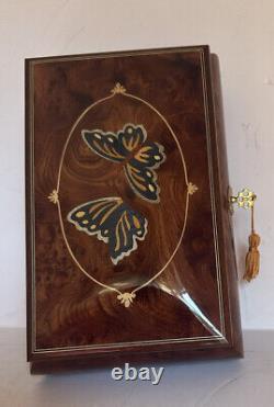 Sorrento Italy Paturzo Giovanni Inlayed Wood Butterfly San Francisco Music Box