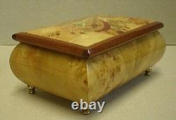 Sorrento Romance Inlaid Maple Wood Musical Jewelry Box