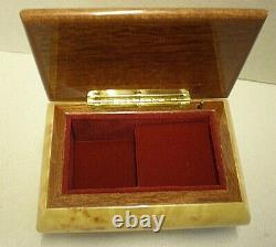 Sorrento Romance Inlaid Maple Wood Musical Jewelry Box