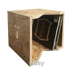 Stackable Vinyl Record Storage Display Box Stores Up to 270 x 12 LP's T Design