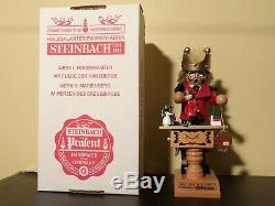 Steinbach German Wood Smoker S 920 Double King, music box, Original Box With Tag