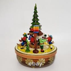 Steinbach Musical Wood Christmas VIDEO Tree Reuge Germany Swiss Movement Happy