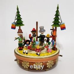 Steinbach Musical Wood Christmas VIDEO Tree Reuge Germany Swiss Movement Happy
