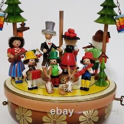 Steinbach Musical Wood Christmas VIDEO Tree Reuge Germany Swiss Movement Happy