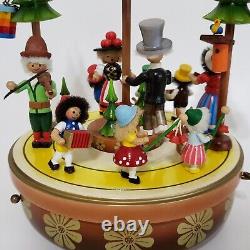 Steinbach Musical Wood Christmas VIDEO Tree Reuge Germany Swiss Movement Happy