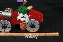 Steinbach Wood Nutcracker Musical Auto Racer Smoker # S819 12 Long New In Box