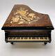Stunning Sankyo Movement Music Box Piano Made In Italy? Inlaid Wood