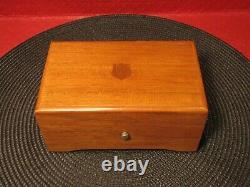 Stunning Vintage Thorens Music Box 4 Song 52 Note Swiss Movement Wood Case Works