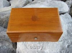 Stunning Vintage Thorens Music Box 4 Song 52 Note Swiss Movement Wood Case Works