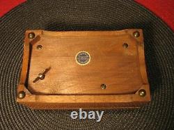 Stunning Vintage Thorens Music Box 4 Song 52 Note Swiss Movement Wood Case Works