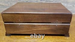 Superb Thorens AD 30 Automatic Disc Wood Music Box with31 Metal Discs, Working