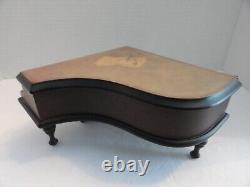 Swiss REUGE Grand Piano Music Box Fur Elise/Beethoven Italian Inlaid Wood EXC
